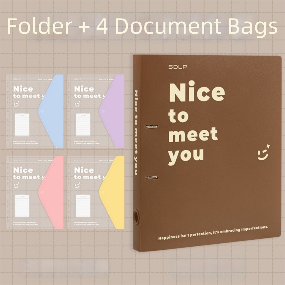 Binder Clip Assorted - Practical PP Loose Leaf File Bag
