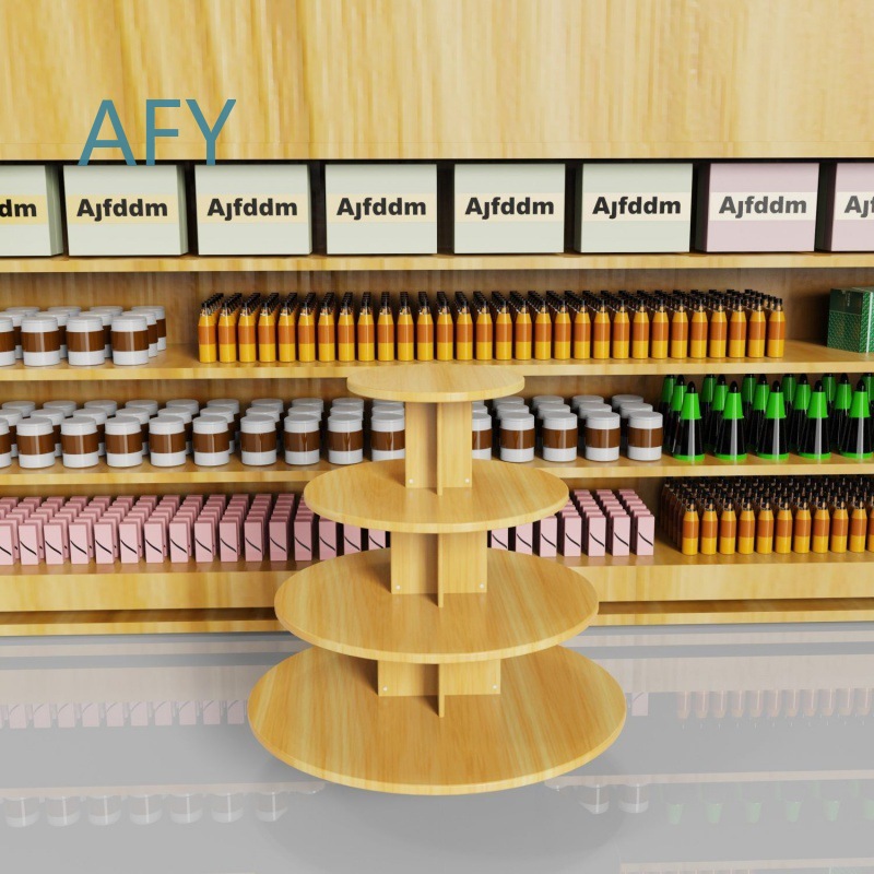 Wooden Round Cabinet for Super - Stationery Office Supply Store 评论和价格